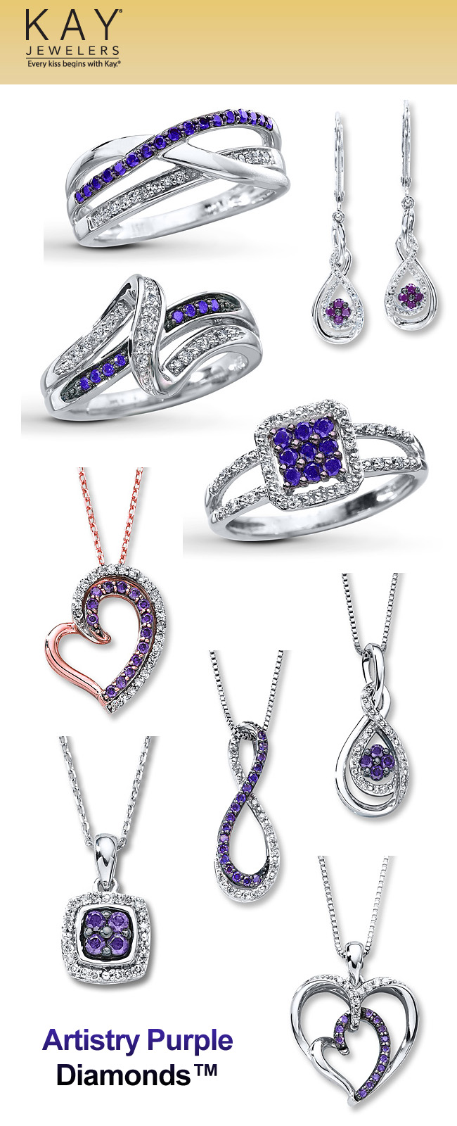 Kay Jewelers Artistry Purple Diamonds