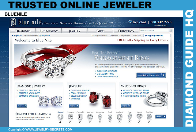 Blue Nile Jewelry Web Site 15