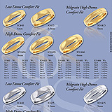 Gold Wedding Band Catalog Page Sample Ad