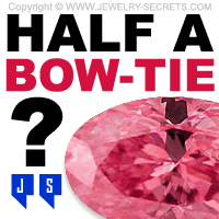 Fancy Pink Diamond Showing Half A-Bow-Tie