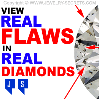 View Real Diamond Flaws Under 10x Magnification