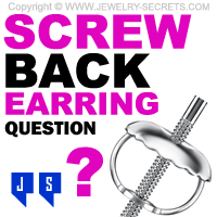 Where To Buy Screw Back Earring Backs?