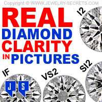 Real Diamond Clarity Shown With Real Diamond Photos