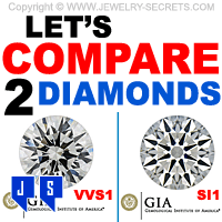 Lets Compare Two Diamonds VVS1 SI1