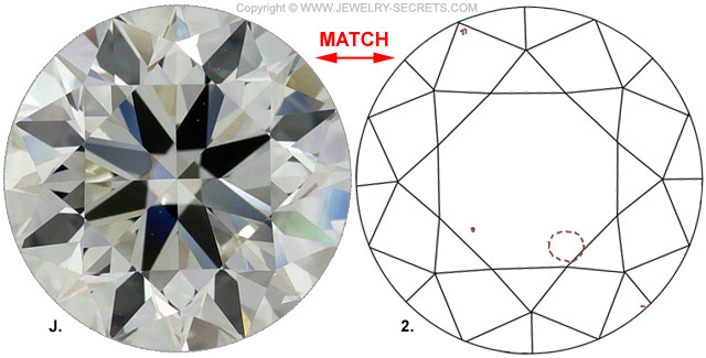 Diamond Clarity VS2 K Diamond-Match