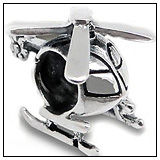 Helicopter Tours Charm Bead