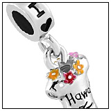 I Love Hawaii T-Shirt Charm