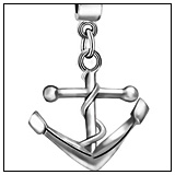 Nautical Anchor Dangle Charm Bead