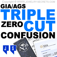 GIA AGS Triple Zero Excellent Ideal Cut Confusion