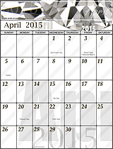 Free April 2015 Calendar!