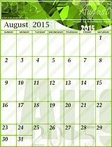 Free August 2015 Calendar!