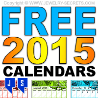 Free 2015 Gemstone Calendars
