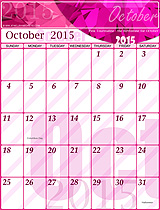 Free October 2015 Calendar!