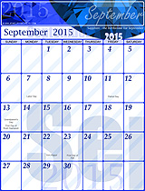 Free September 2015 Calendar!