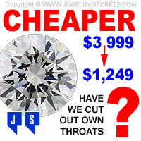 Cheaper Diamond Prices Cut Jewelers Throat