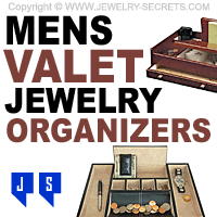 Mens Valet Jewelry Desk Organizers