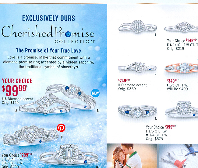 Sapphire And Diamond Promise Rings