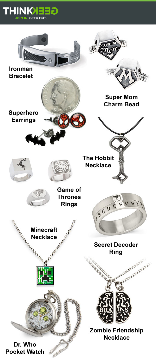 Cool Jewelry Gift Ideas ThinkGeek!