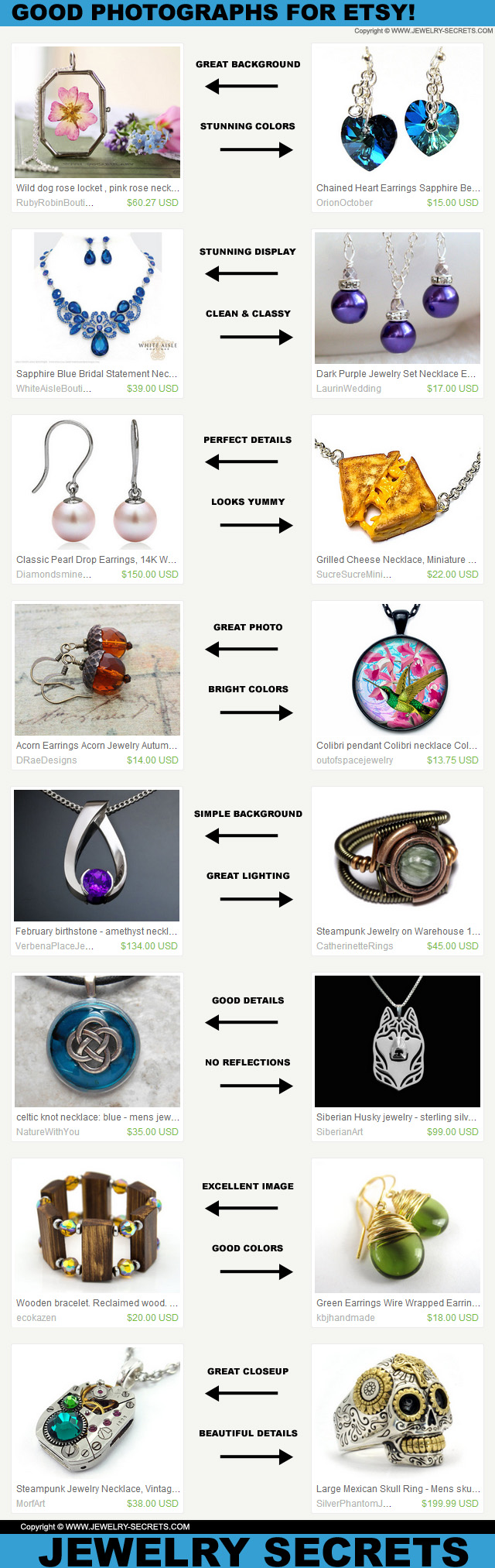 Great Jewelry Photography On Etsy