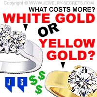 White Gold or Yellow Gold Costs More?
