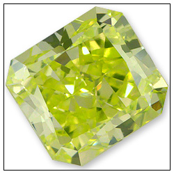 055 Carat Fancy Intense Greenish Yellow Diamond
