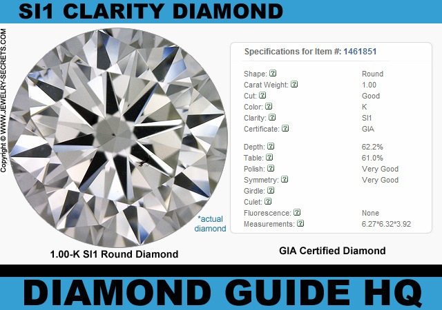 1.00 K SI1 Good GIA Round Diamond