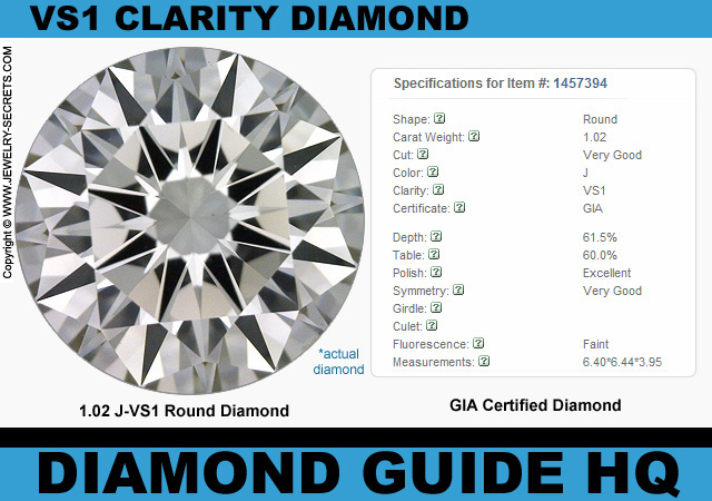 1.02 J VS1 Very Good GIA Round Diamond