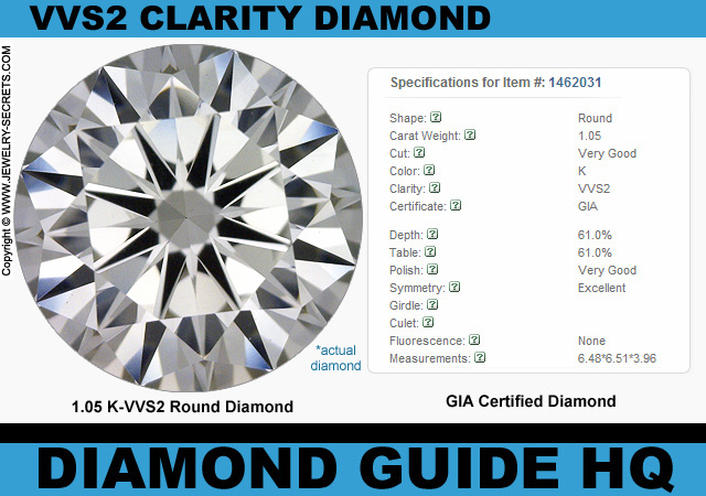 1.05 K VVS2 Very Good GIA Round Diamond