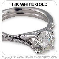 18k Pave Engagement Ring
