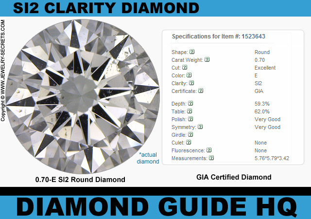 .70 E SI2 Excellent GIA Round Diamond