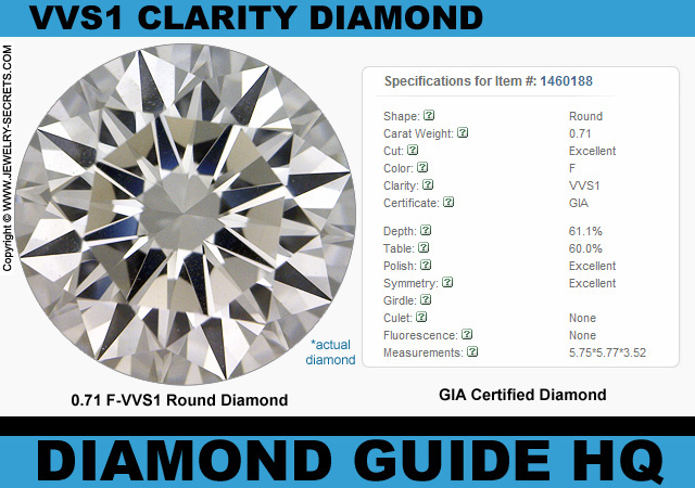 .71 F VVS1 Excellent GIA Round Diamond
