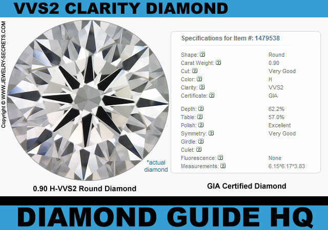 .90 H VVS2 Very Good GIA Round Diamond