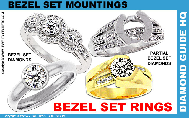 Bezel Set Engagement Rings