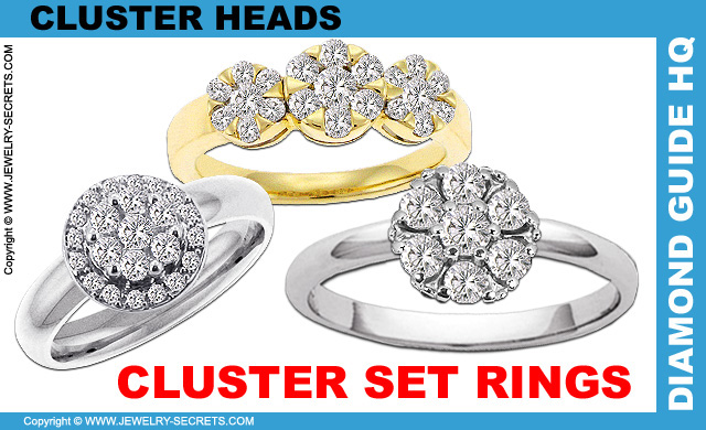 Cluster Set Engagement Rings