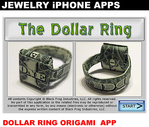 Dollar Ring Origami iPhone App!