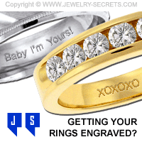 Engagement Ring Engravings Engraved Wedding Rings