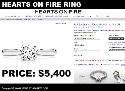 Hearts On Fire Diamond Engagement Ring