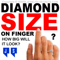 How Big Will The Diamond Look On Her Finger?