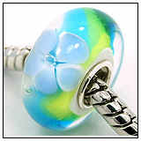 Island Holiday Flowers Murano Glass Bead