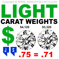 Light Carat Weight Diamonds