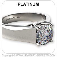 Platinum Cathedral Engagement Ring
