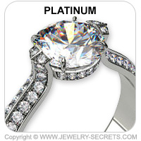 Platinum Pave Engagement Ring