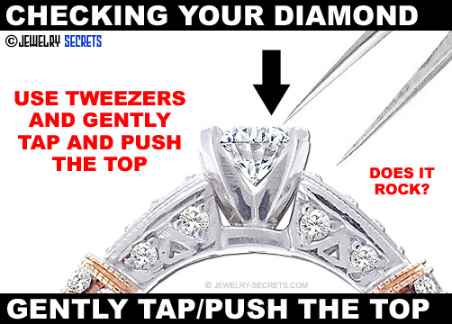 Tap The Top Of Your Diamond With Tweezers
