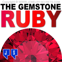 Gemstone Ruby Birthstone for July