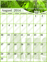 August 2014 Gemstone Calendar
