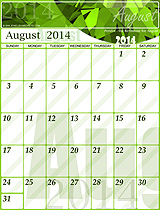 August 2014 Gemstone Calendar August 2014 Gemstone Calendar