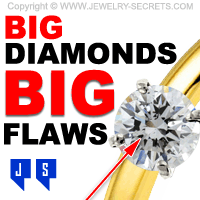 Big Diamonds Have Bigger Flaws