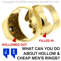 Cheap Hollowed Out Rings