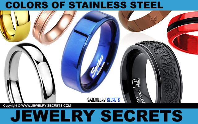 Different Colors Of Stainless Steel Wedding Bands