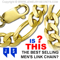 Figaro Link Chain Best Selling Mens Bracelet